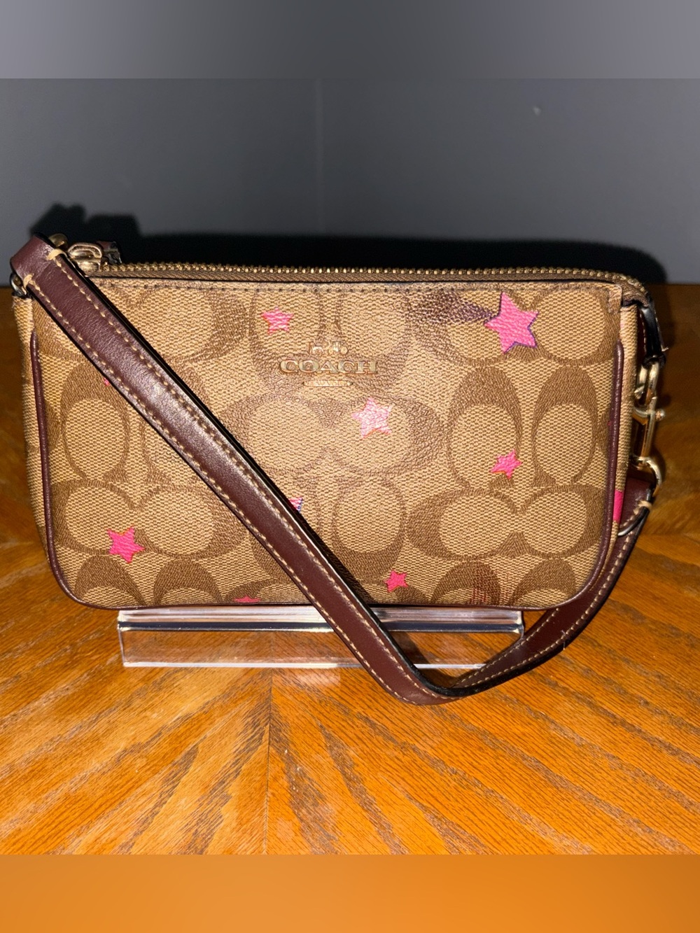 Coach Nolita 19 in Signature Canvas with Disco Star Print C7294 Pink Multi